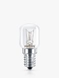 Philips 25W E14 Non-Dimmable Oven Bulbs, Set of 2, Clear