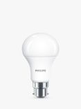 Philips 13W B22 A60 LED Non-Dimmable Classic Frosted Bulbs, Warm White, Pack of 2