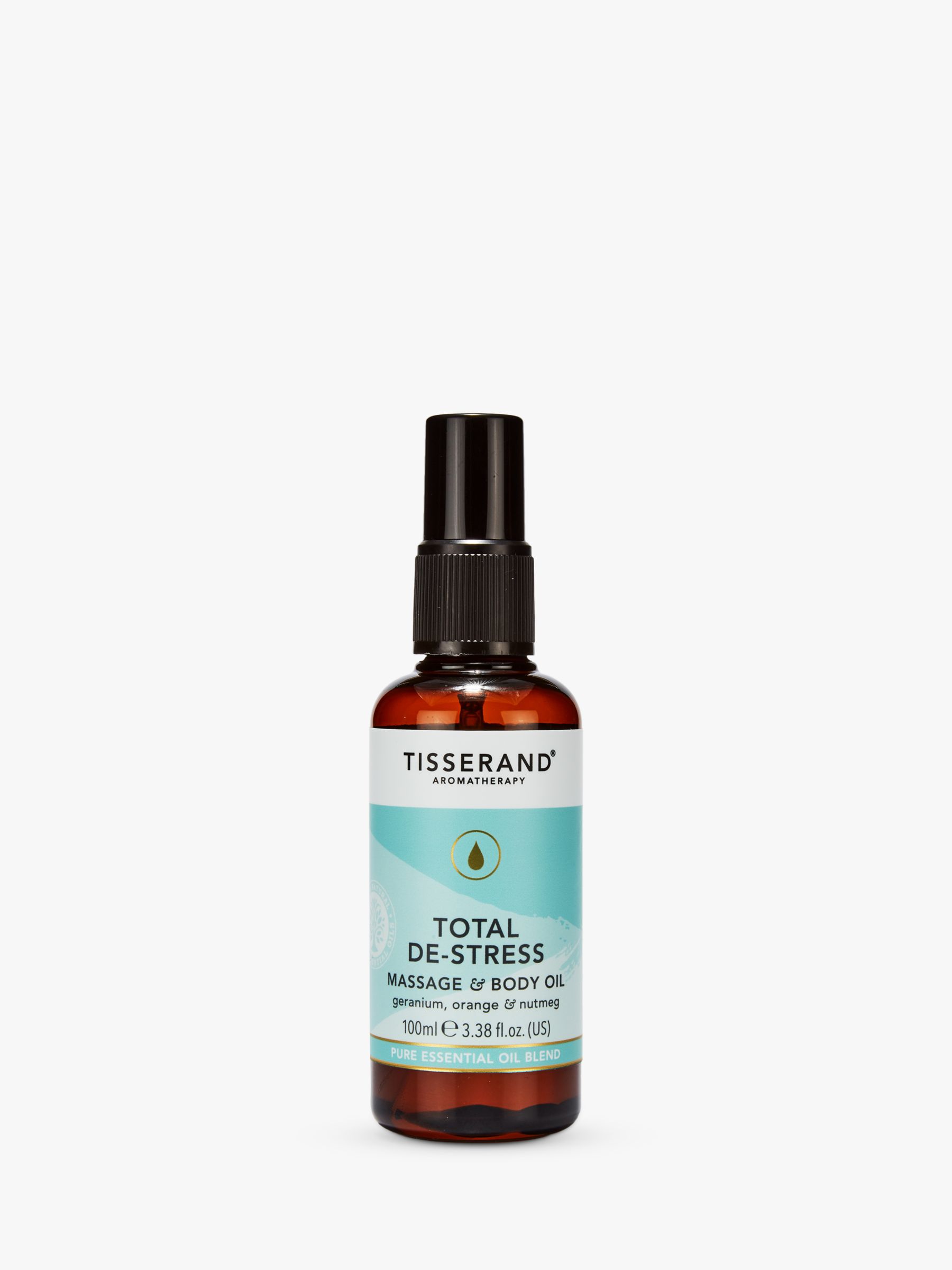 Tisserand Aromatherapy Total De-Stress Massage and Body Oil, 100ml 2