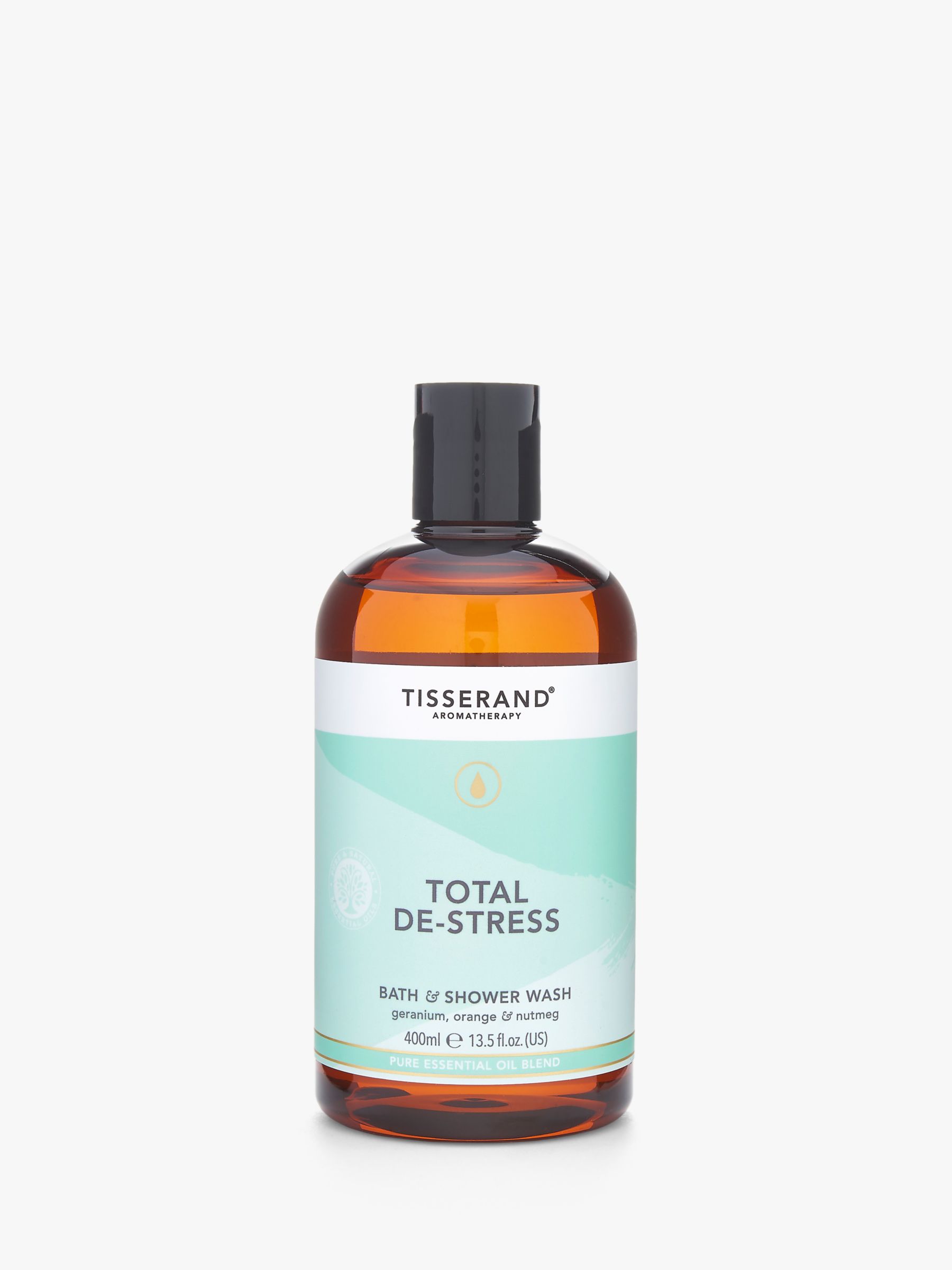 Tisserand Aromatherapy Total De-Stress Bath & Shower Wash, 400ml 2