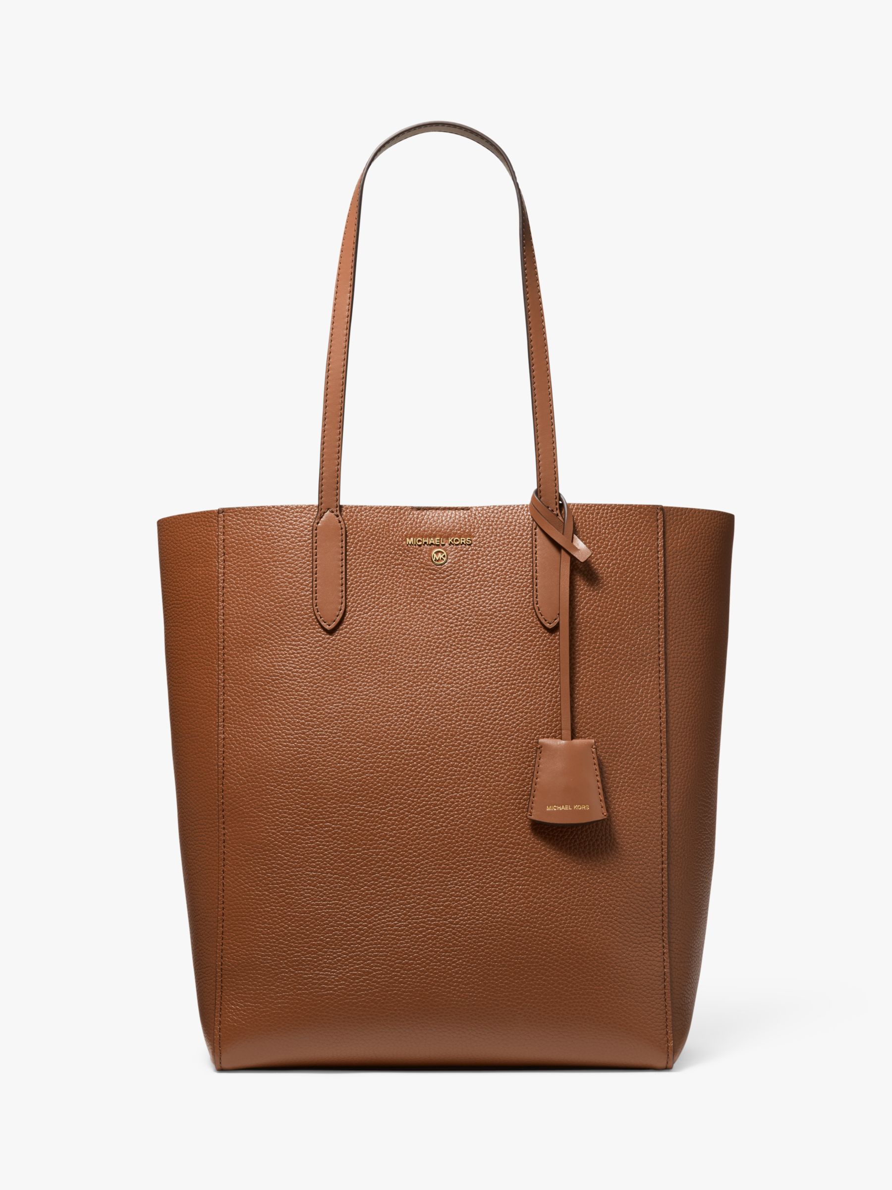 MICHAEL Michael Kors Sinclair Leather Tote Bag, Luggage at John Lewis