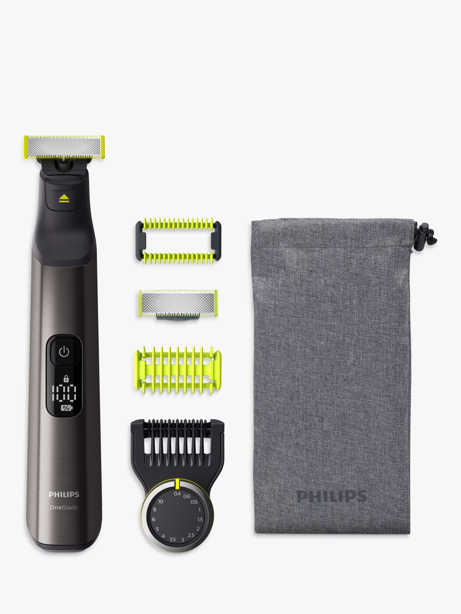 Philips QP6550/15  OneBlade Pro for Face & Body Trimming, Edging & Shaving with Adjustable 14 Length Comb