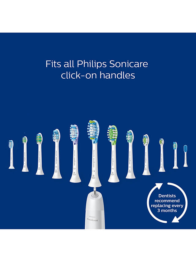 Philips Sonicare HX6014/07 Pro Results Replacement Brush Heads, Pack of 4, White 4