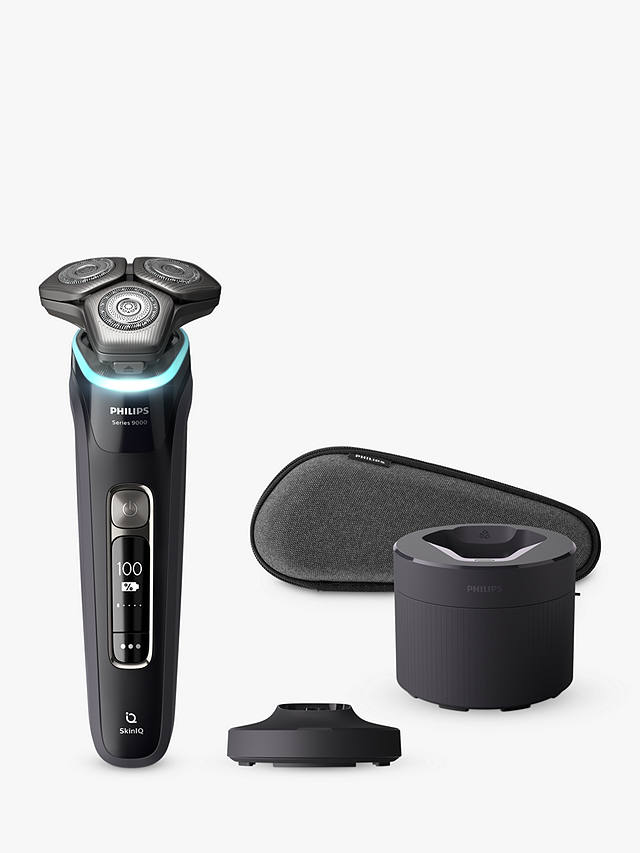 Philips S9986/55 Shaver Series 9000 Wet & Dry Men’s Electric Shaver with Charging Station, Quick Cleaning Pod & Travel Case