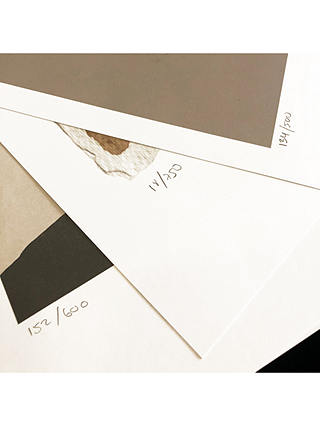 Anna Bulow - 'Flow 5' Limited Edition Framed Print, 75 x 55cm, Grey