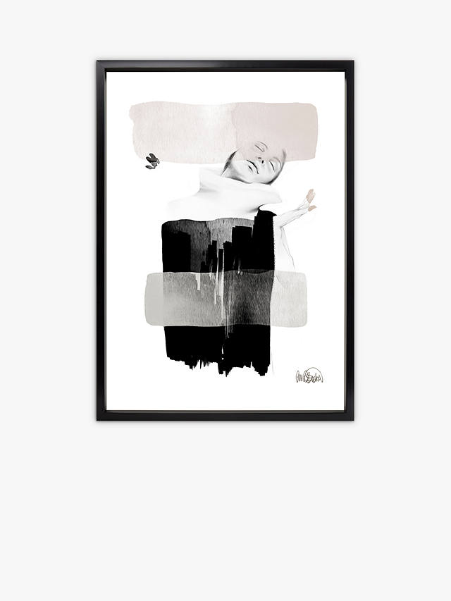 Anna Bulow - 'Symphony Of Now' Limited Edition Framed Print, 75 x 55cm, Black