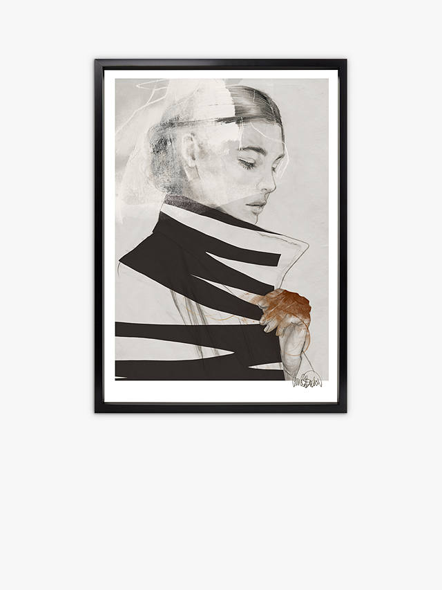 Anna Bulow - 'Frida' Limited Edition Framed Print, 75 x 55cm, Grey
