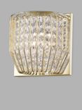 Impex Carlo Crystal Wall Light, Gold