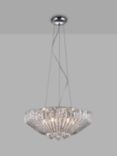 Impex Carlo 6 Light Flush Ceiling Light Cloned, Gold