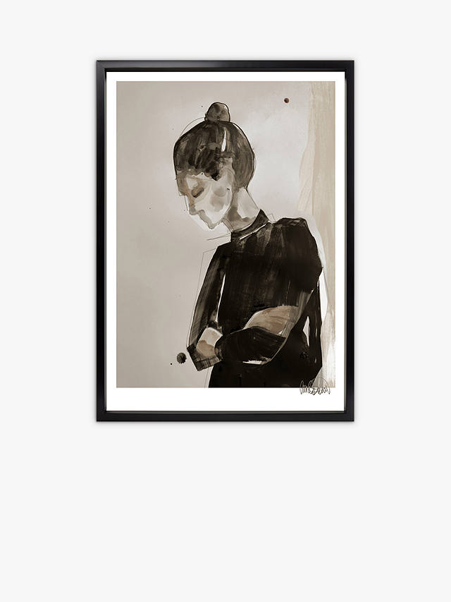 Anna Bulow - 'Falling Objects' Framed Print, 88 x 68cm, Black