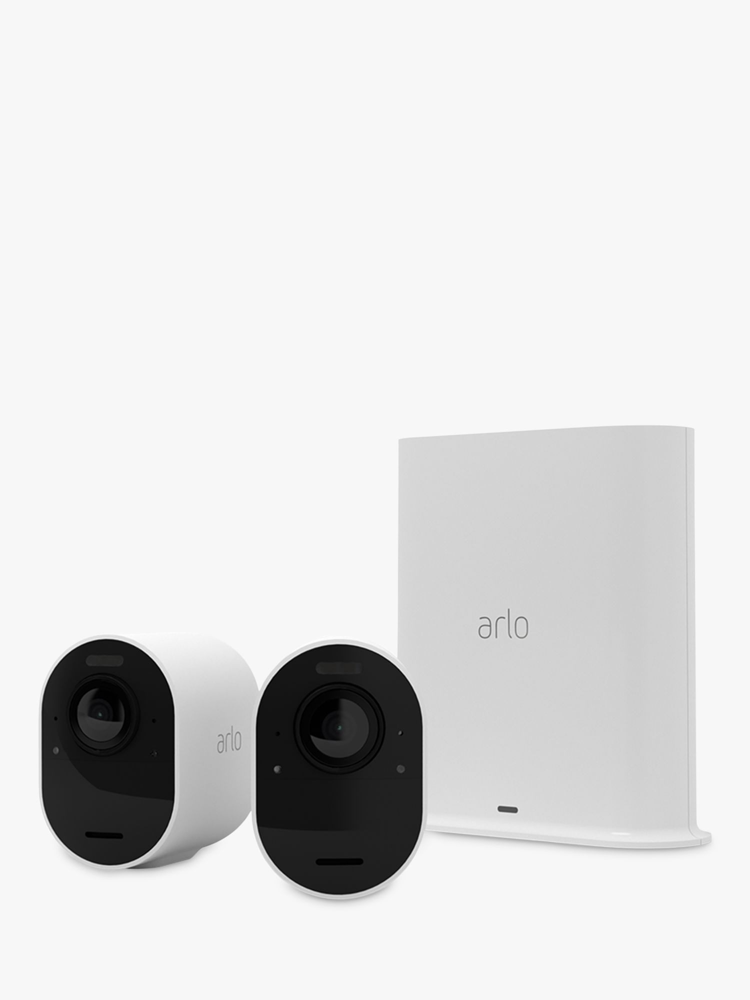 Arlo Ultra 2 Wireless Smart Security System with Two 4K HDR Outdoor Cameras, White
