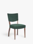 John Lewis Parisian Velvet Dining Chair, Forest Green