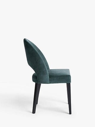 John Lewis Partners Moritz Velvet, Aqua Velvet Tufted Dining Chair