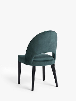 John Lewis Partners Moritz Velvet, Aqua Blue Velvet Dining Chairs