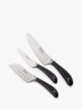 Robert Welch Signature Home Chef Stainless Steel Kitchen Knife Set, 3 Piece