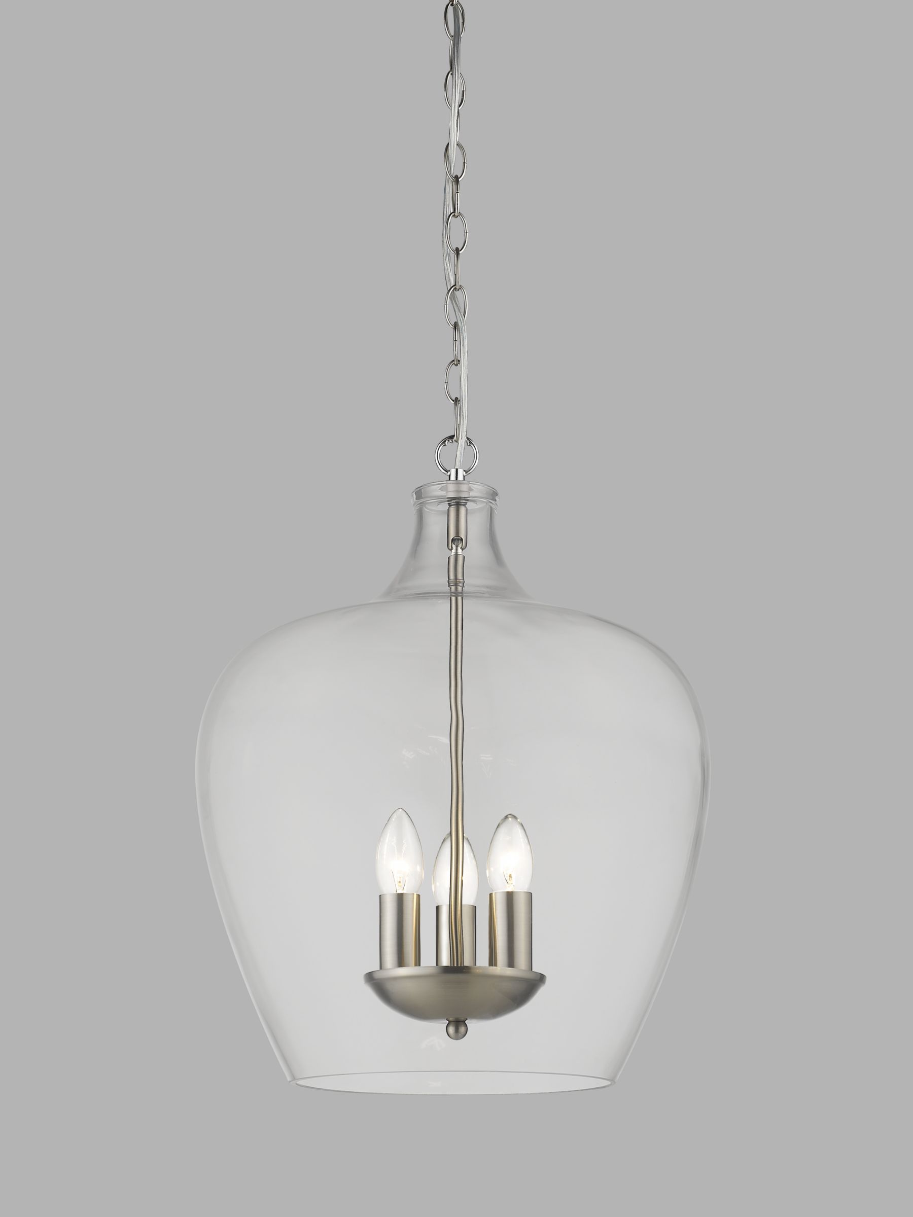 Photo of Impex nell large glass pendant ceiling light