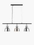 Impex Ava Bar Ceiling Light, Smoke