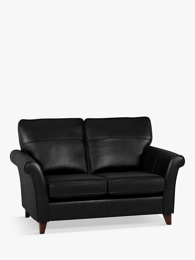 Seater Leather Sofa Dark Leg, Leather Sofa With High Back