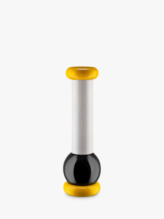 Alessi Salt, Pepper and Spice Grinder, Yellow/Black/White