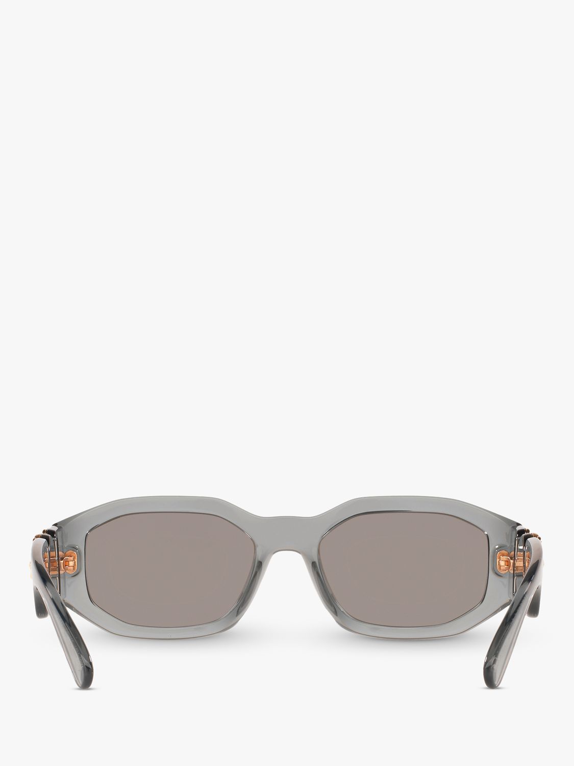 Buy Versace VE4361 Men's Irregular Sunglasses, Grey/Mirror Silver Online at johnlewis.com