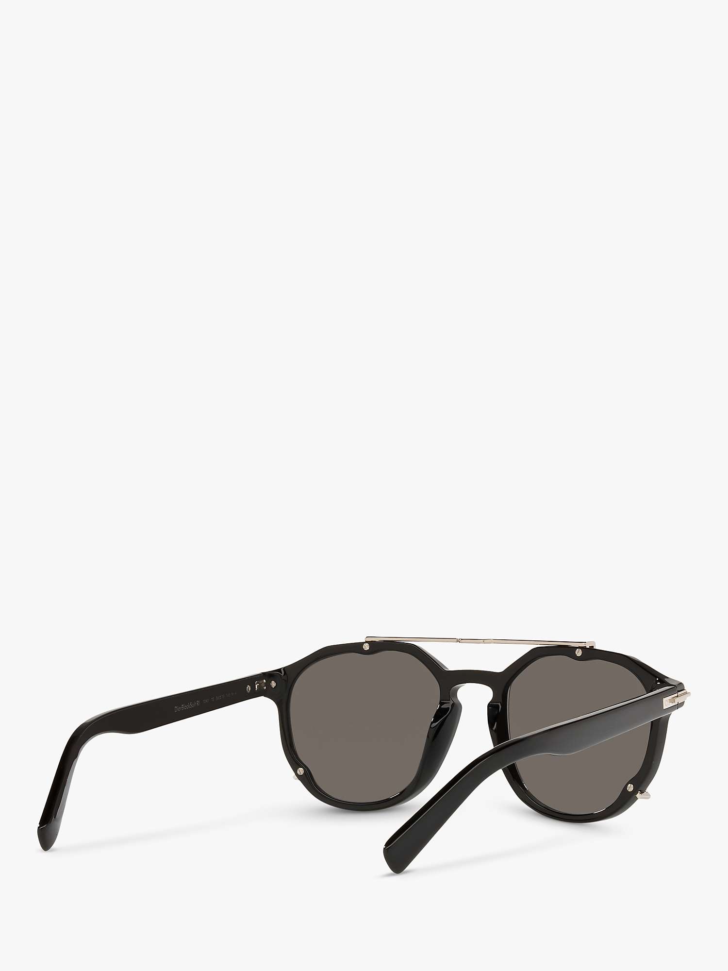 Buy DIOR DIORBlackSuit RI Men's Round Sunglasses Online at johnlewis.com