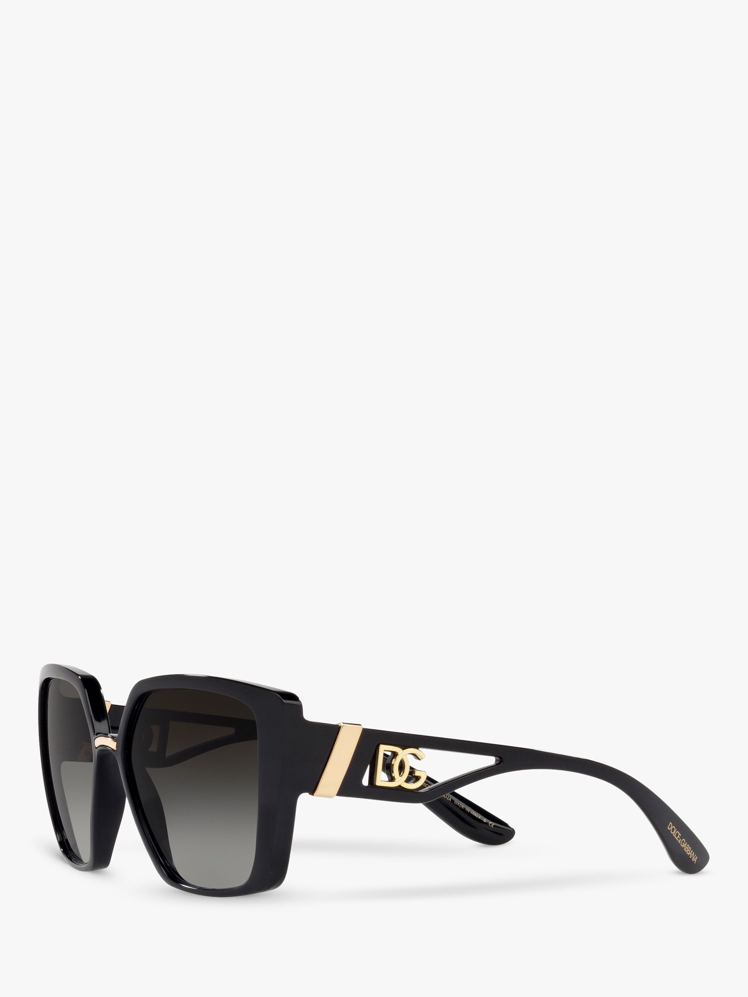 Dolce & Gabbana DG6156 Women's Butterfly Sunglasses, Black/Grey Gradient at  John Lewis & Partners