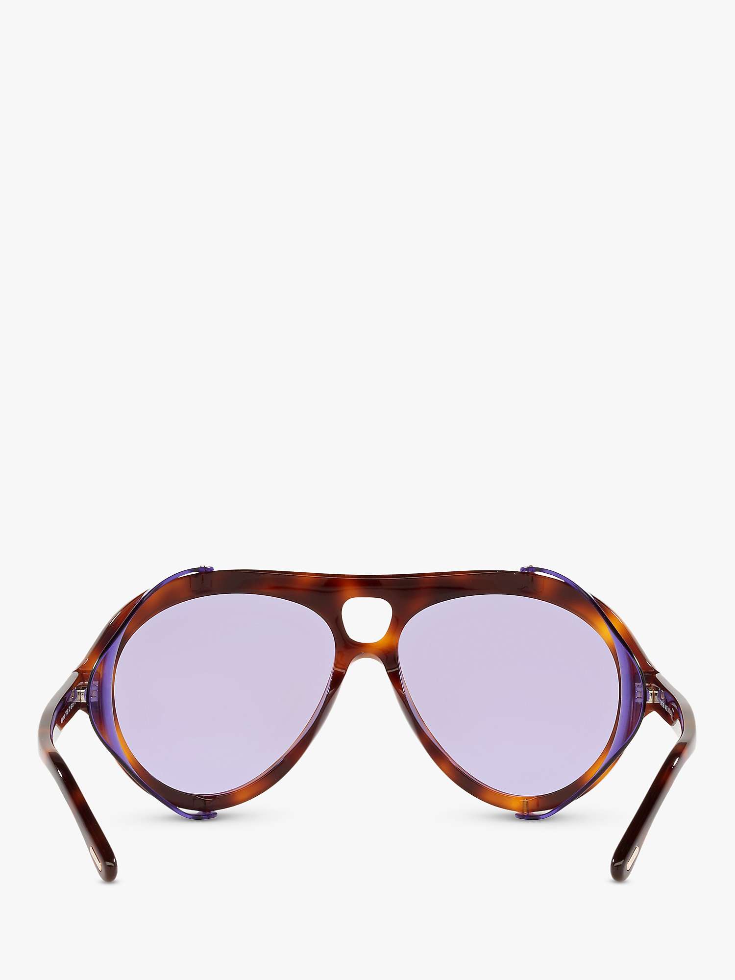 Buy TOM FORD FT0882 Men's Neughman Oval Sunglasses, Tortoise/Lilac Online at johnlewis.com