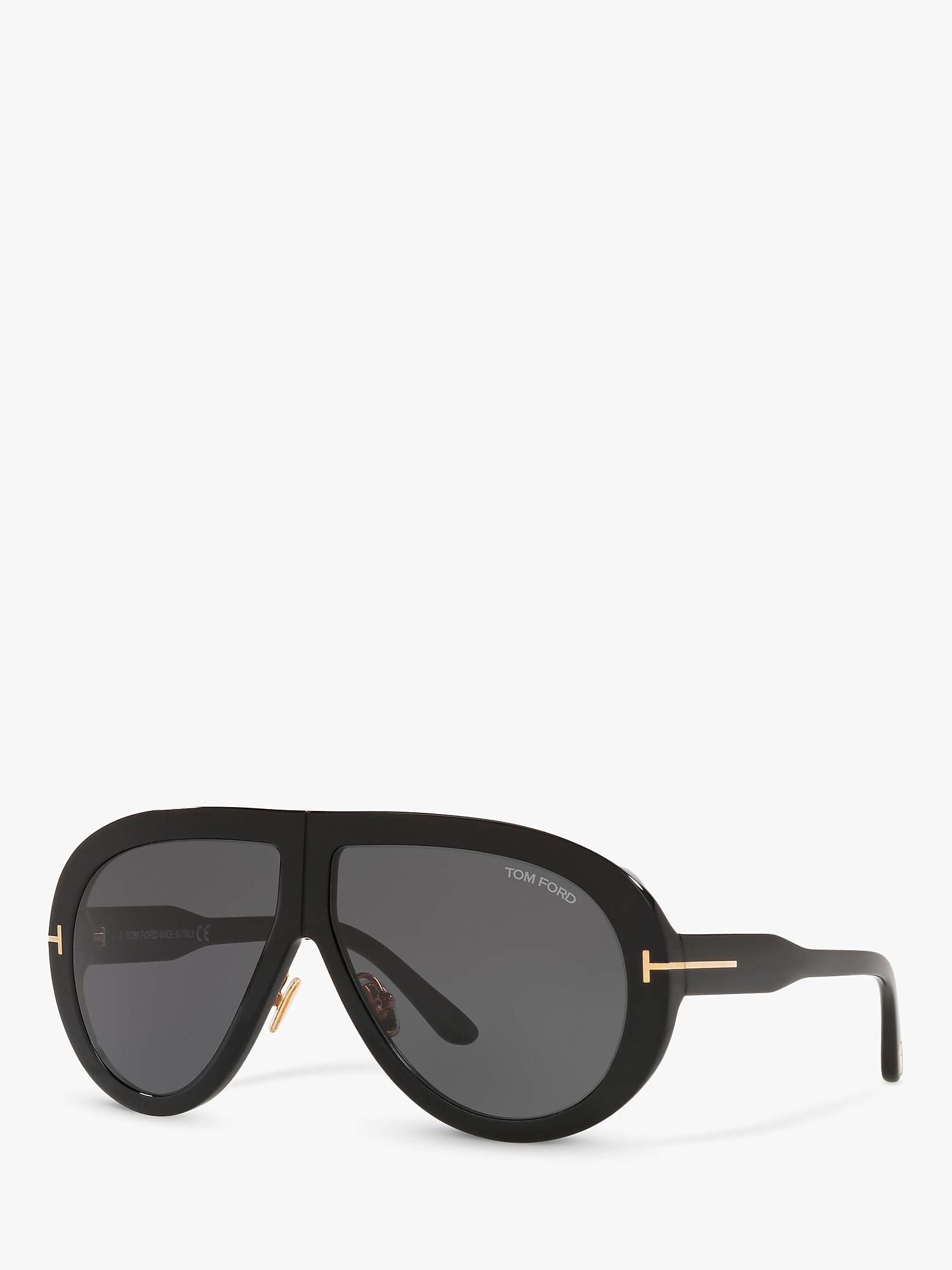 Buy TOM FORD FT0836 Unisex Troy Aviator Sunglasses, Black/Grey Online at johnlewis.com