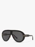 TOM FORD FT0836 Unisex Troy Aviator Sunglasses, Black/Grey