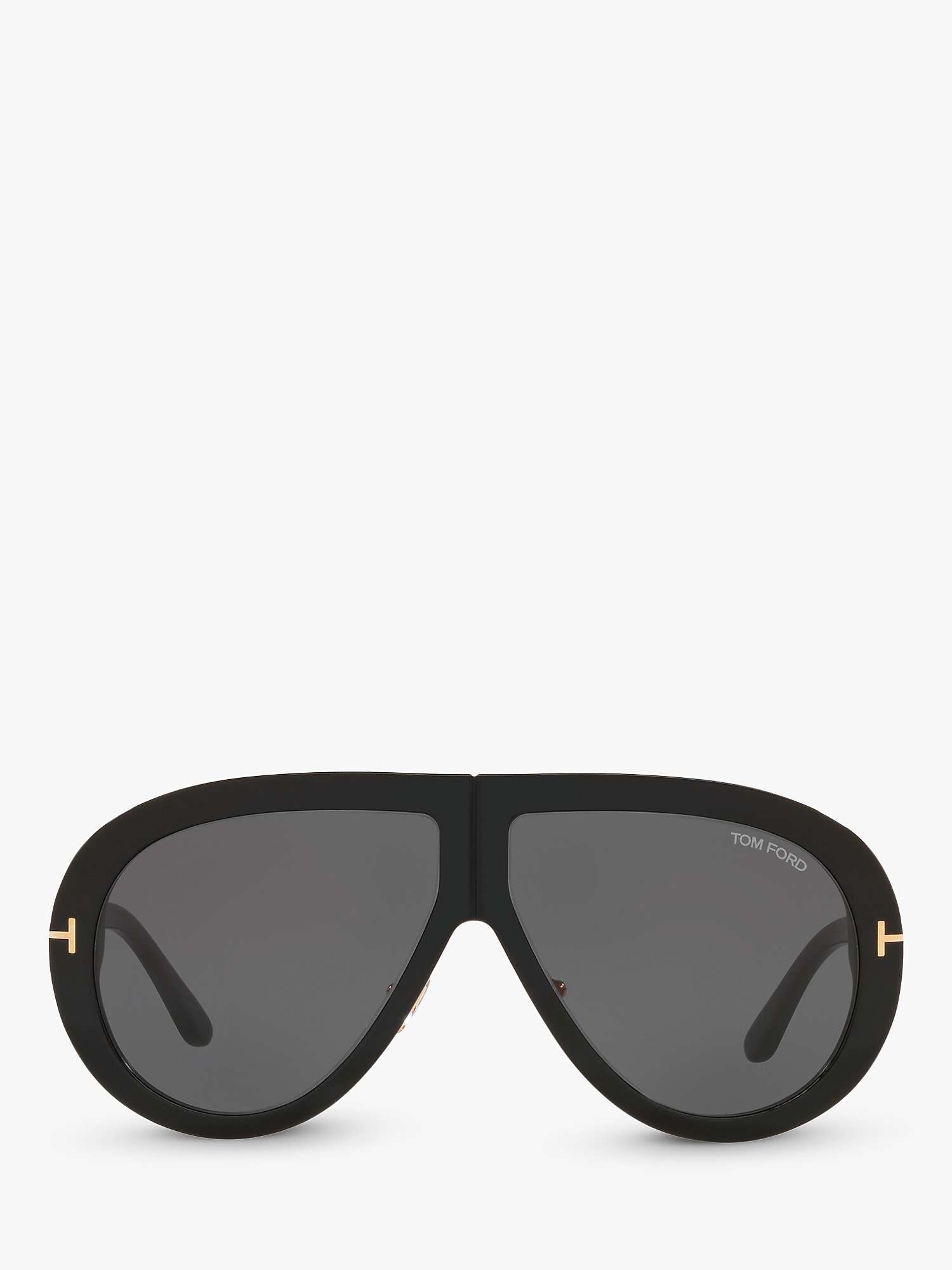 Buy TOM FORD FT0836 Unisex Troy Aviator Sunglasses, Black/Grey Online at johnlewis.com