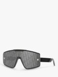 Dior DiorExtrem Men's Irregular Sunglasses, Black/Grey