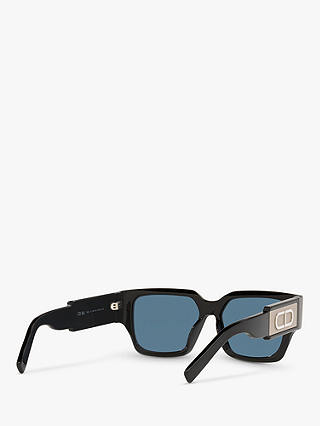 DIOR CD SU Men's Irregular Sunglasses, Black/Blue