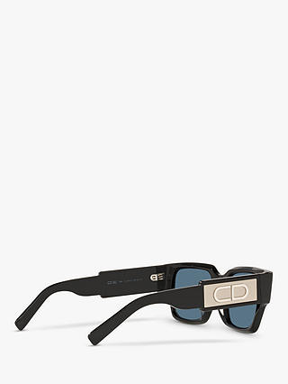 DIOR CD SU Men's Irregular Sunglasses, Black/Blue