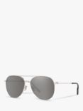 Dior	Dior180 Men's Aviator Sunglasses, Silver/Grey