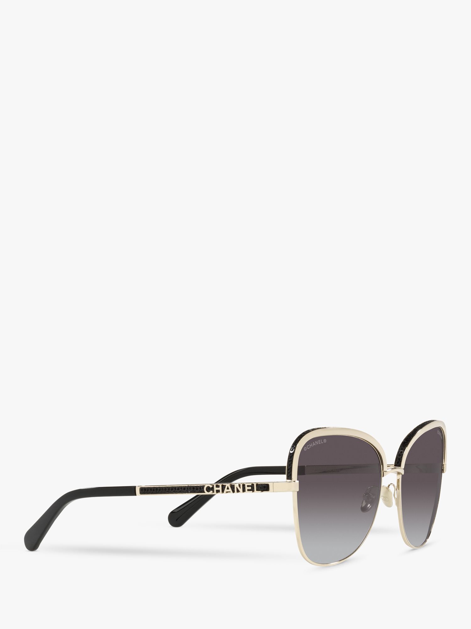 CHANEL Irregular Sunglasses CH4270 Gold/Black Gradient at John
