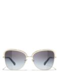 CHANEL Irregular Sunglasses CH4270 Gold/Black Gradient