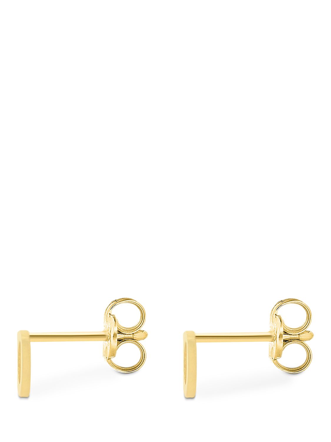 Buy IBB 9ct Gold Initial Stud Earrings Online at johnlewis.com
