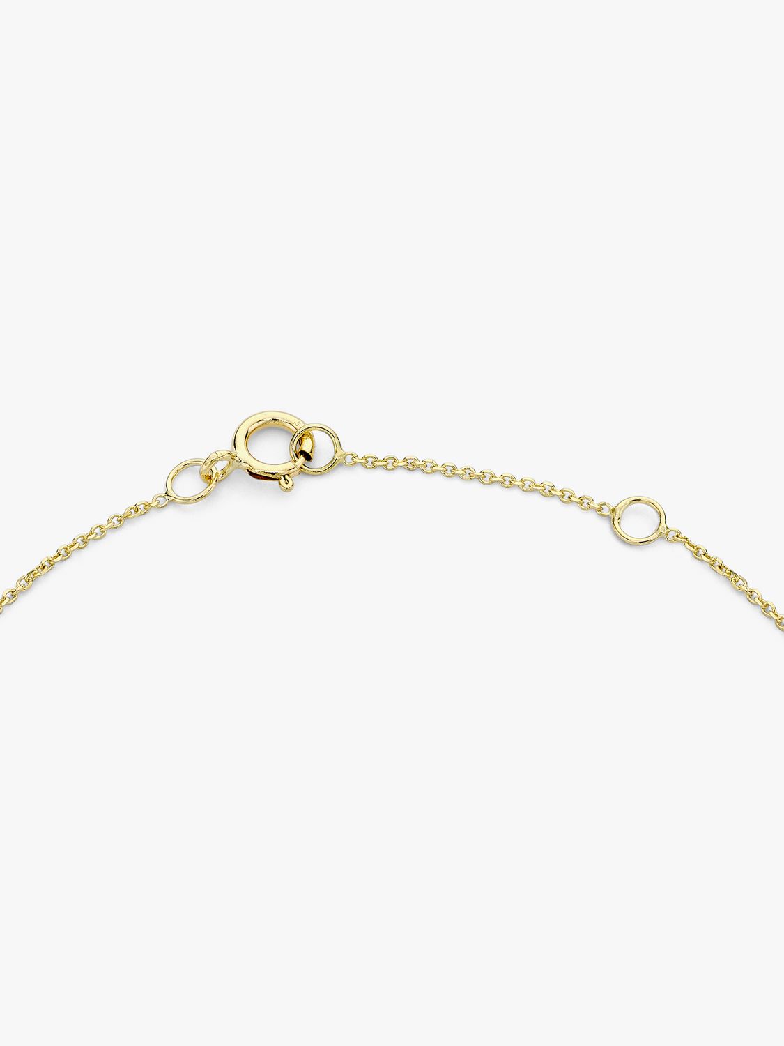 IBB 9ct Yellow Gold Initial Bracelet, A