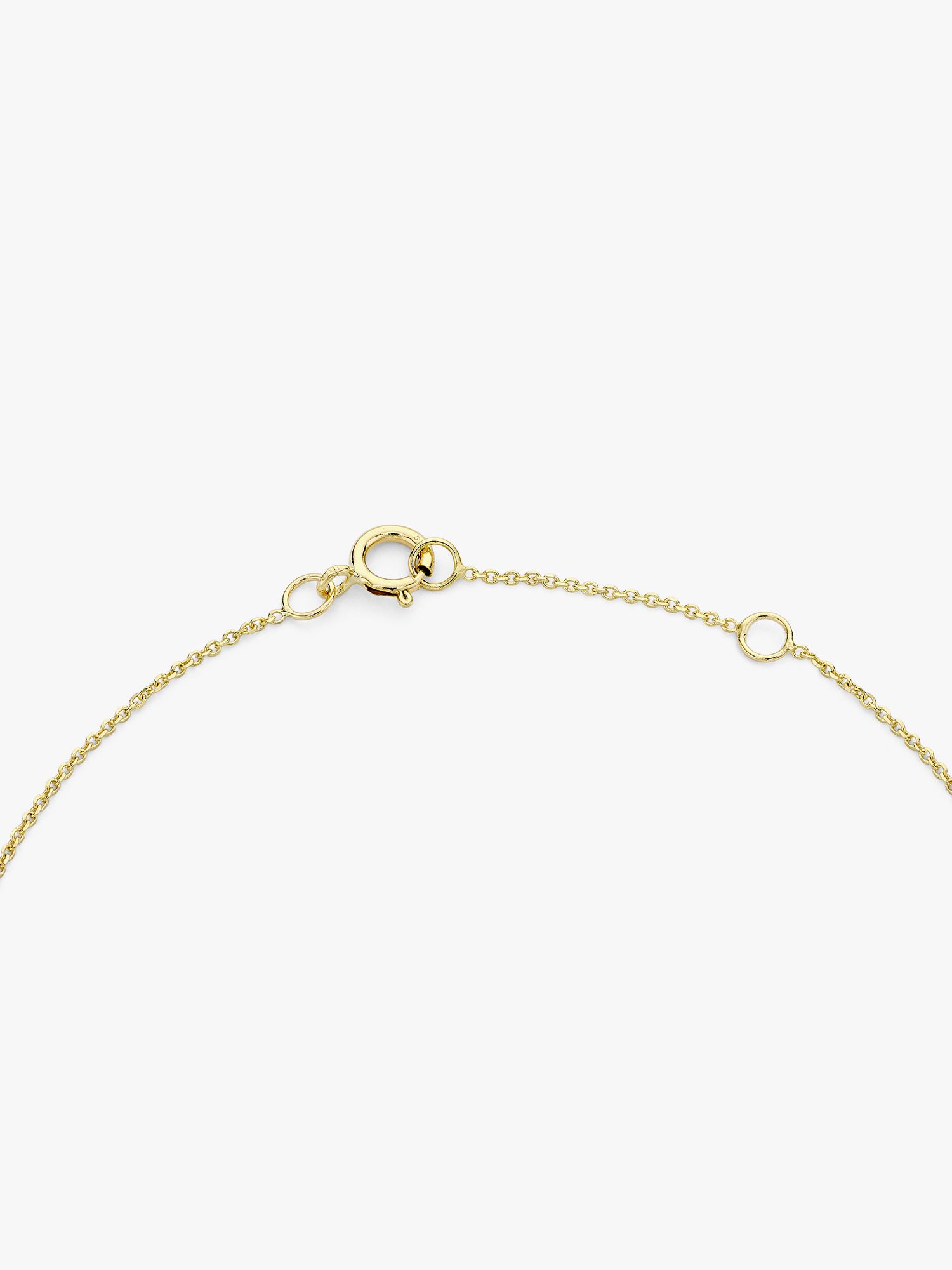 Buy IBB 9ct Yellow Gold Initial Bracelet Online at johnlewis.com