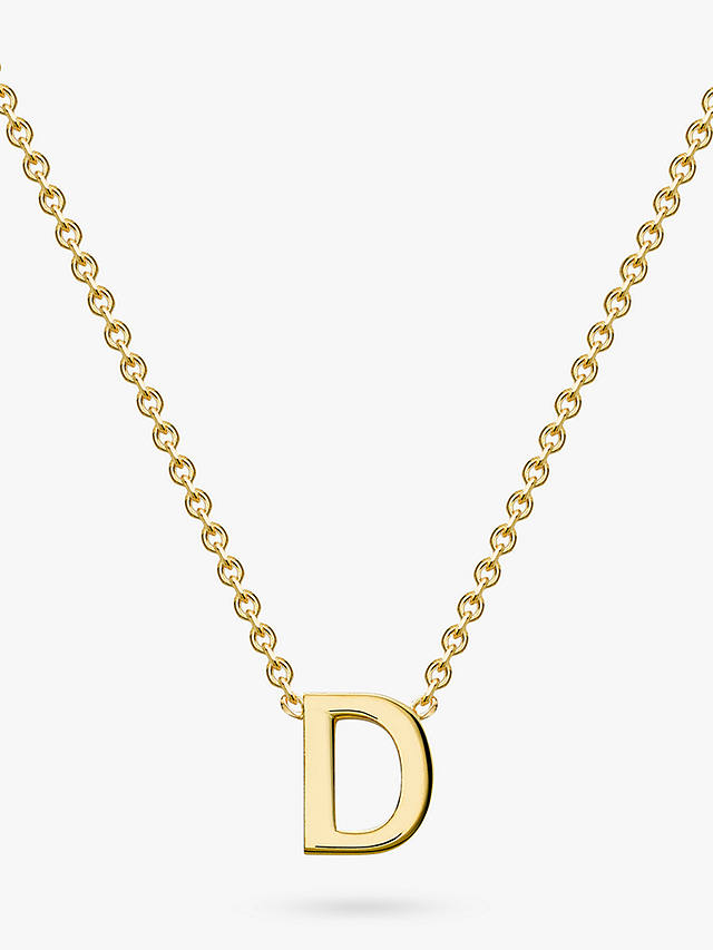 IBB 9ct Yellow Gold Initial Necklace, D