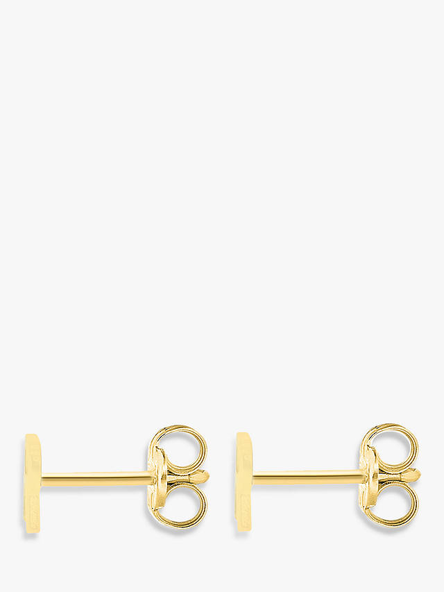 IBB 9ct Gold Initial Stud Earrings, R