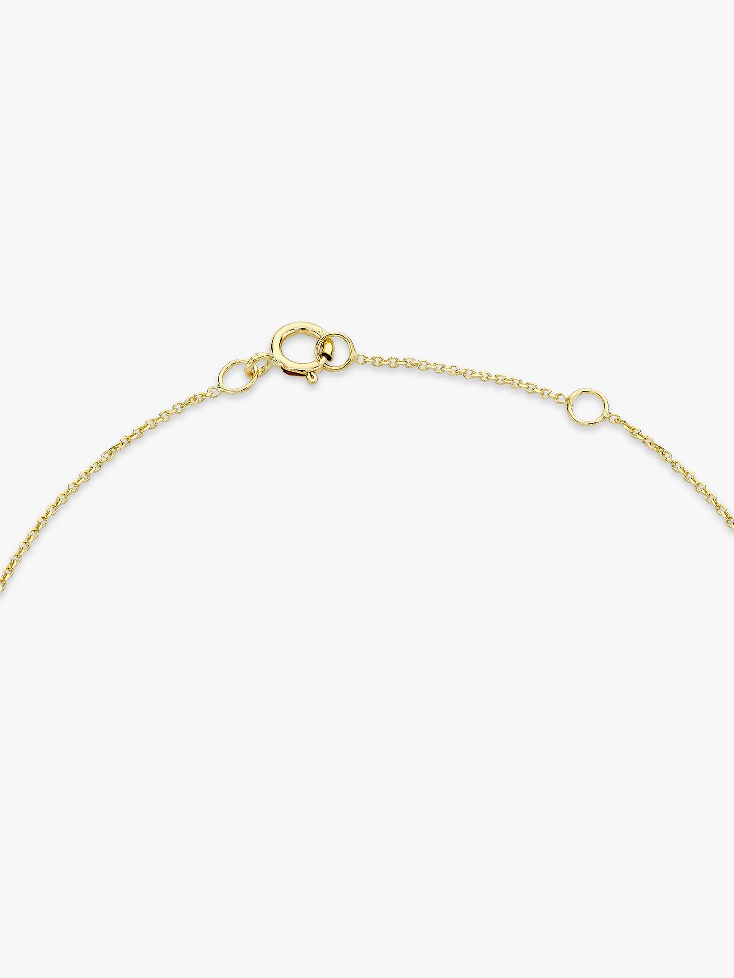 Buy IBB 9ct Yellow Gold Initial Bracelet Online at johnlewis.com