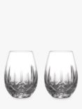 Waterford Crystal Giftology Lismore Nouveau Stemless Red Wine Glasses, Set of 2, 650ml, Clear