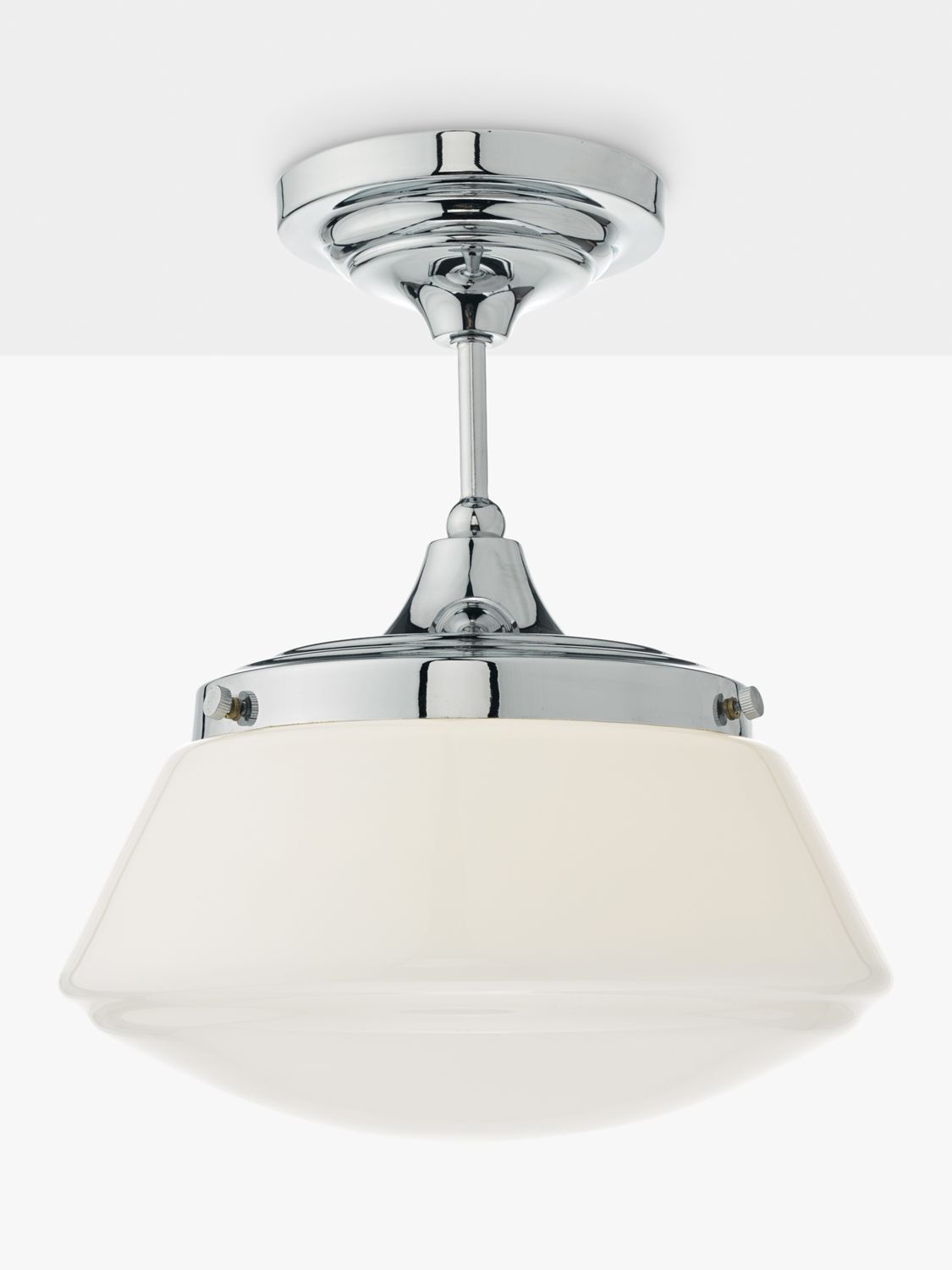 Photo of Där caden semi flush ceiling light polished chrome