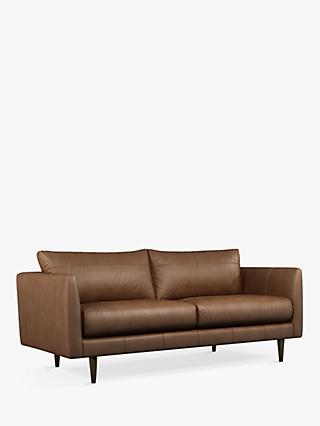 John Lewis + Swoon Latimer Medium 2 Seater Leather Sofa