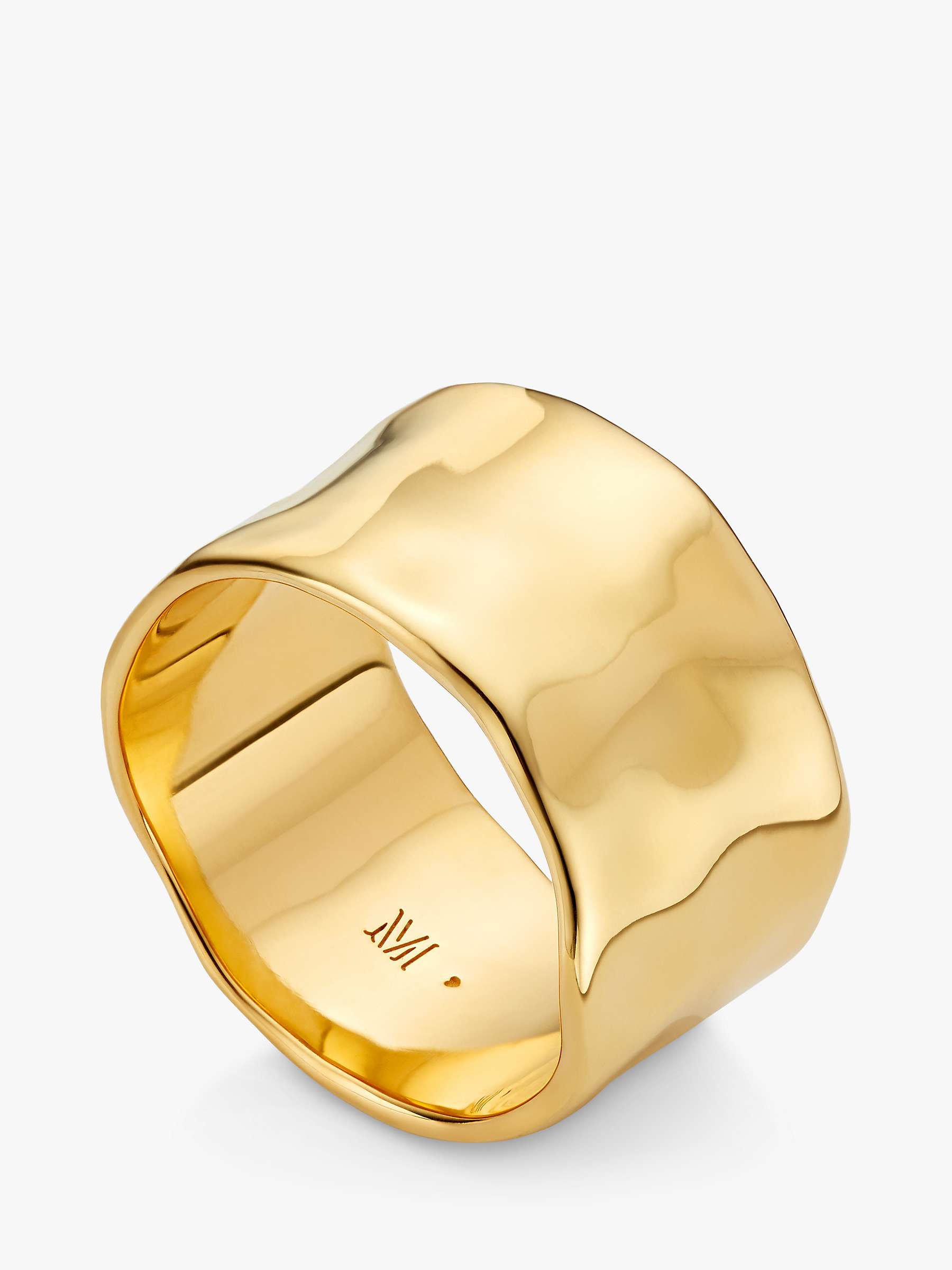 Monica Vinader Siren Muse Stacking Ring, Gold at John Lewis & Partners