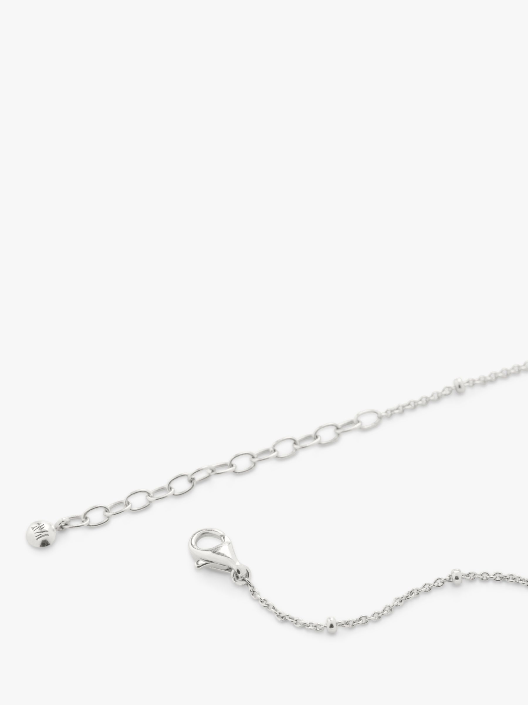 Monica Vinader Fine Beaded Chain Bracelet, Silver
