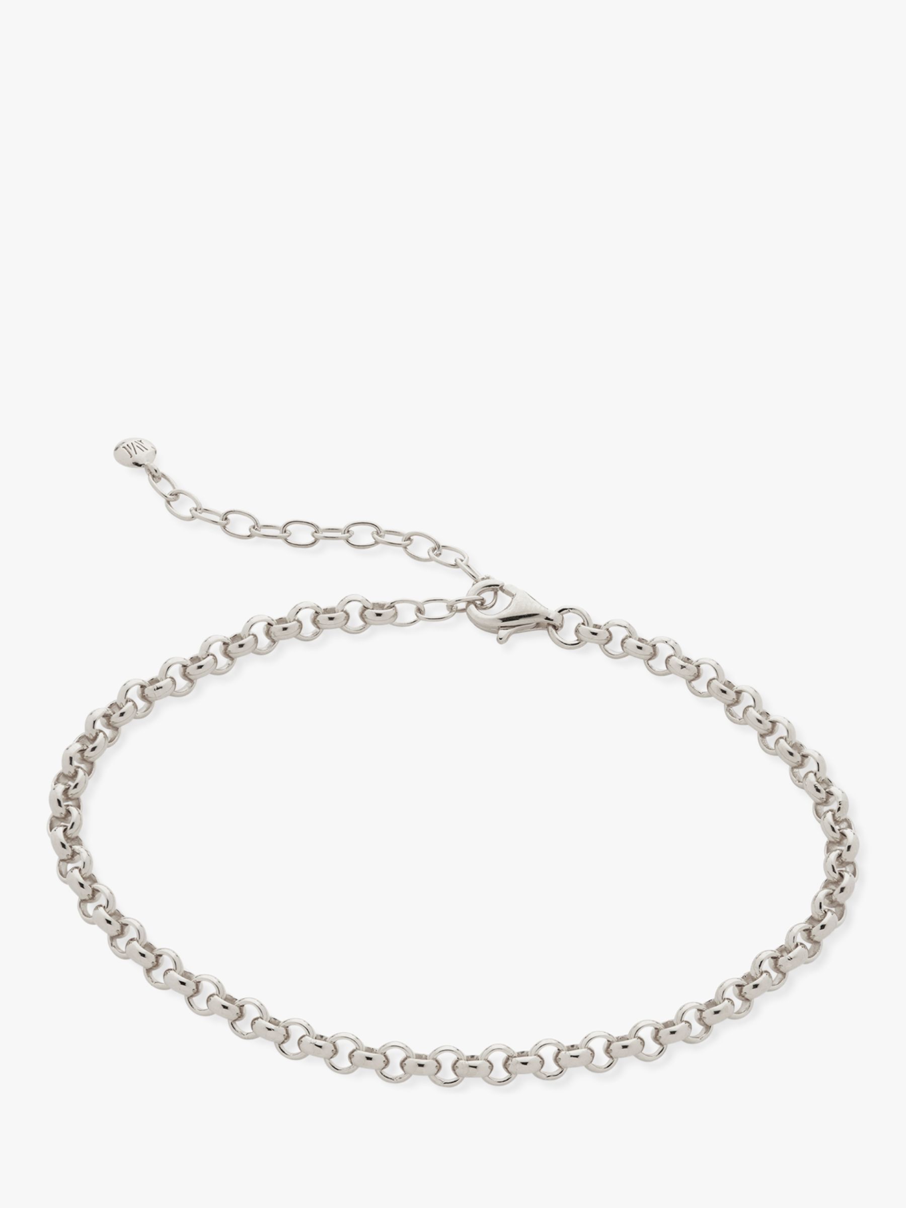 Monica Vinader Vintage Chain Bracelet, Silver at John Lewis & Partners