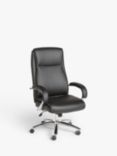 John Lewis & Partners Ratio Faux Leather Office Chair, Black