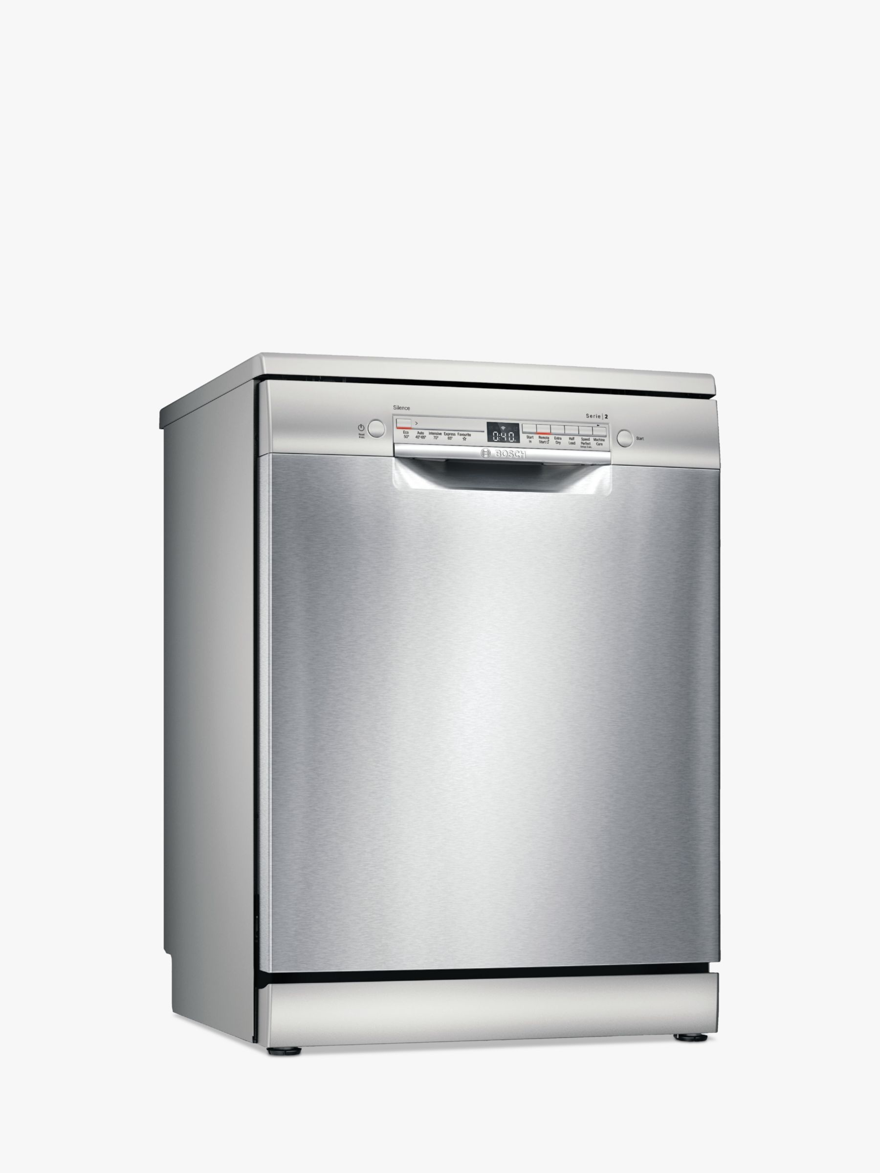 Bosch Serie 2 SMS2ITI41G Freestanding Dishwasher, Silver